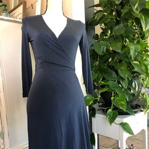 BCBG MAXAZRIA Navy Blue Wrap Dress Small